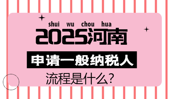 2025河南申请一般纳税人流程是什么？