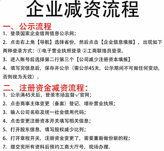 公司减资流程和所需要的材料有哪些？ 注销变更 第2张
